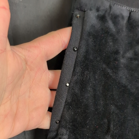 Chic Black Velour Hoodie and Pants Set. By Design Sport. S/L. NWT. - Picture 8 of 12